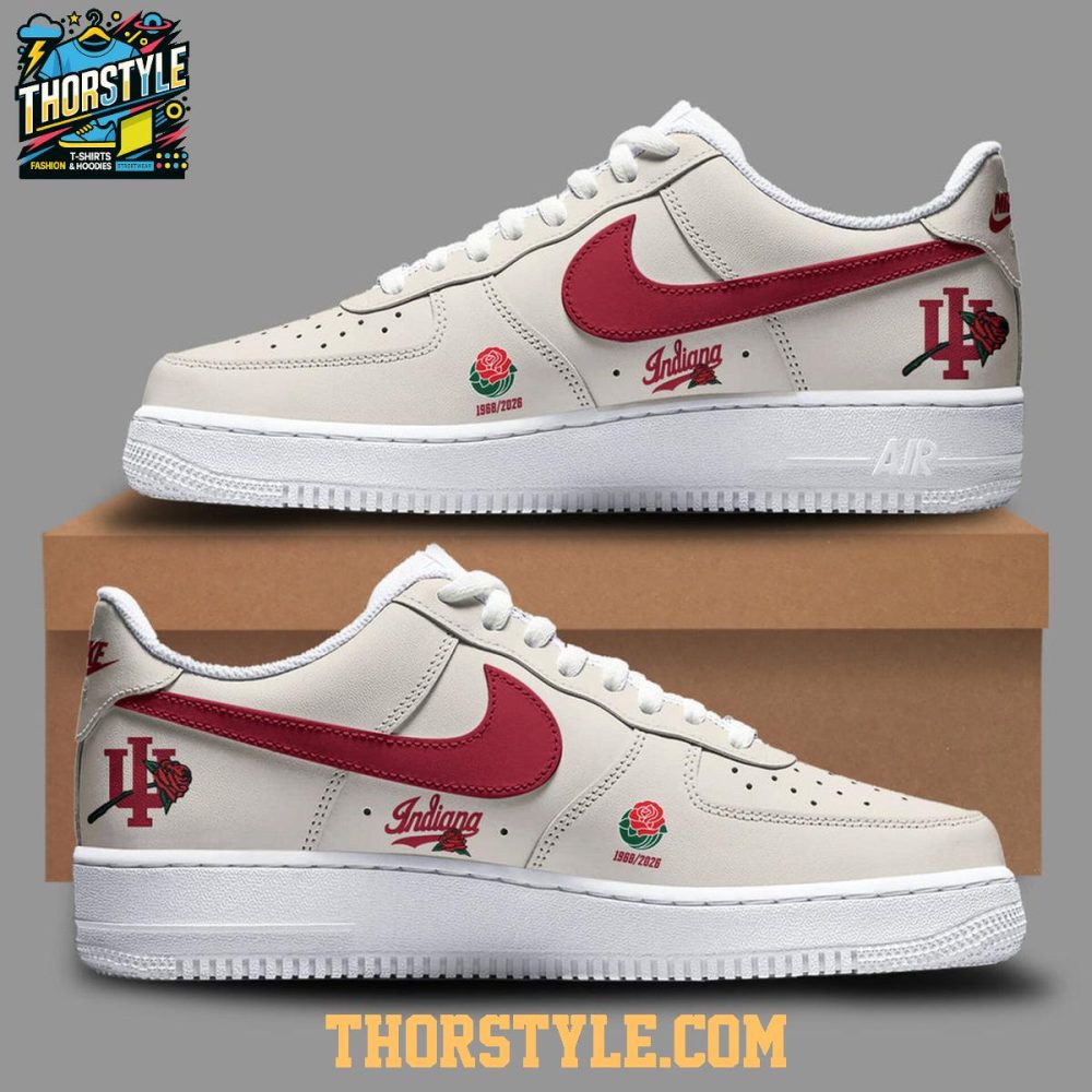 Indiana Hoosiers 2026 Rose Bowl Champs Personalized Air Force 1 Shoes