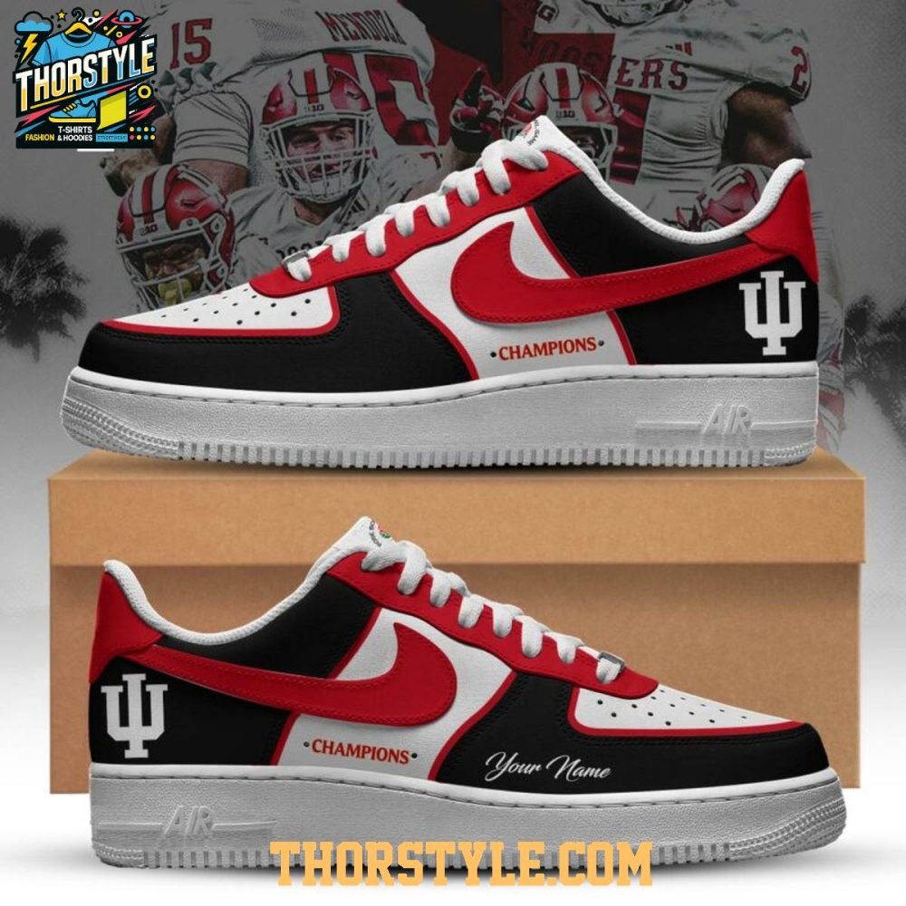 Indiana Hoosiers Rose Bowl Champions 2026 Personalized Air Force 1 Shoes
