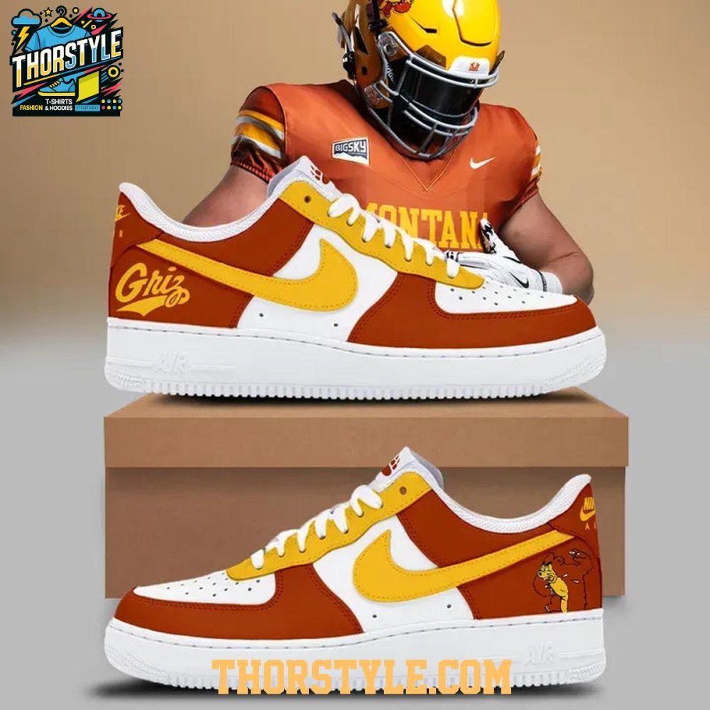 Montana Grizzlies Throwbacks 1995-2025 Personalized Air Force 1 Shoes