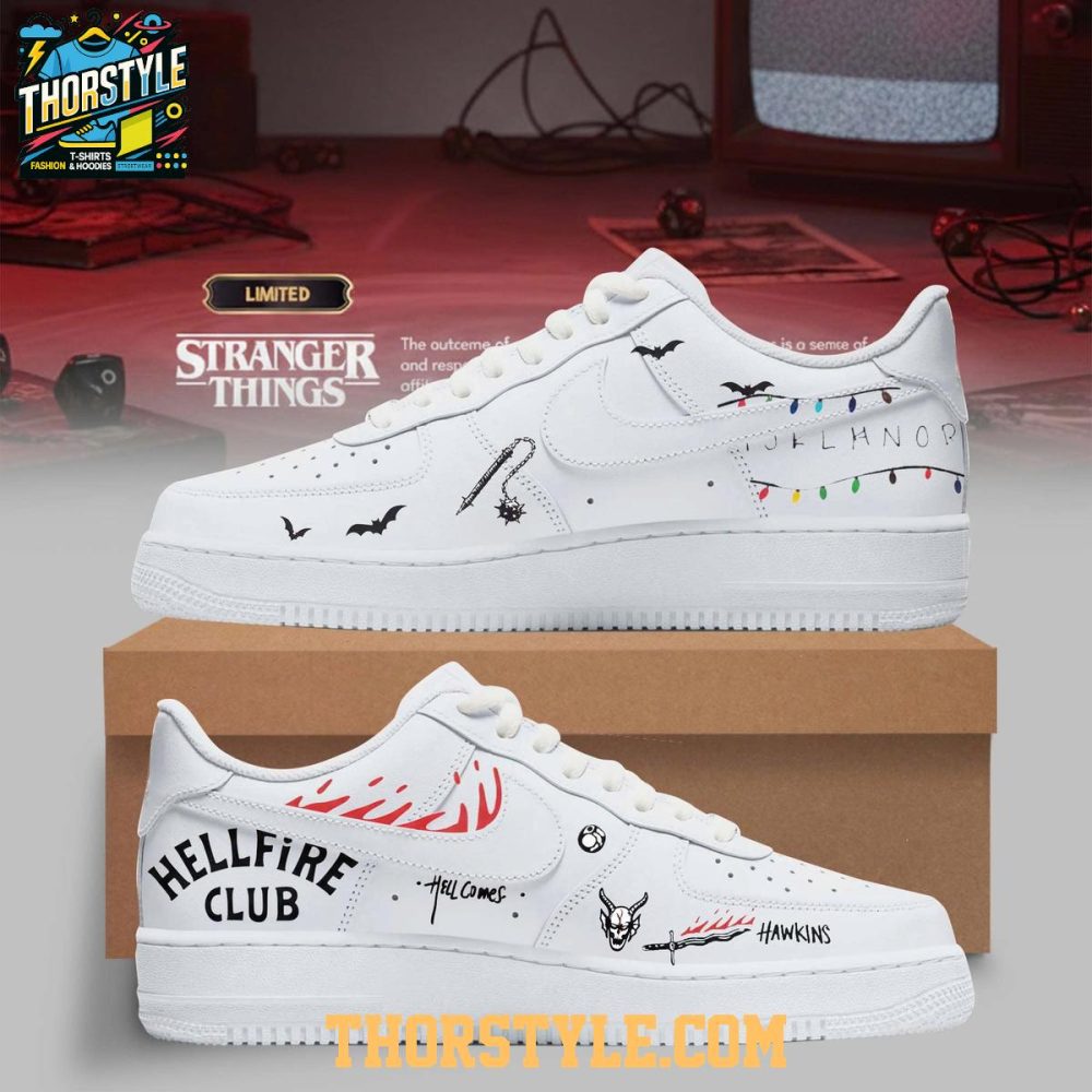 Stranger Things 2025 Hellfire Club Personalized Air Force 1 Shoes