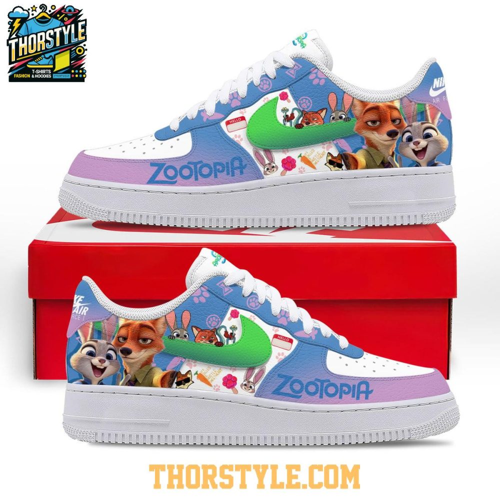 Zootopia 2 I Love You Partner 2025 Christmas Personalized Air Force 1 Shoes
